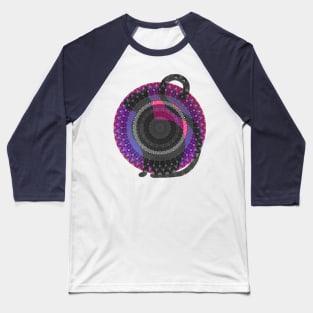 Cat in the window mandala Baseball T-Shirt